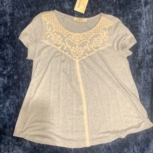 Blouse lace floral oversized